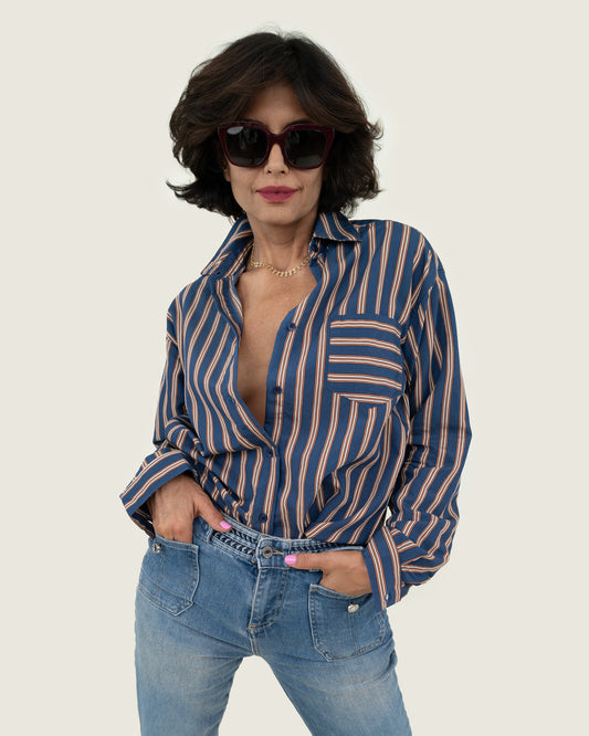 PHOEBE MULTI STRIPE - NAVY